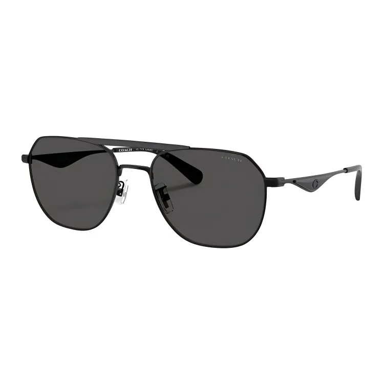 COACH Resin Aviator Sunglasses Unisex Black