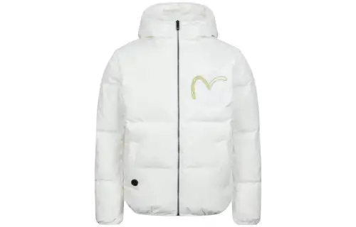 EVISU FW23 Down Jacket Unisex White