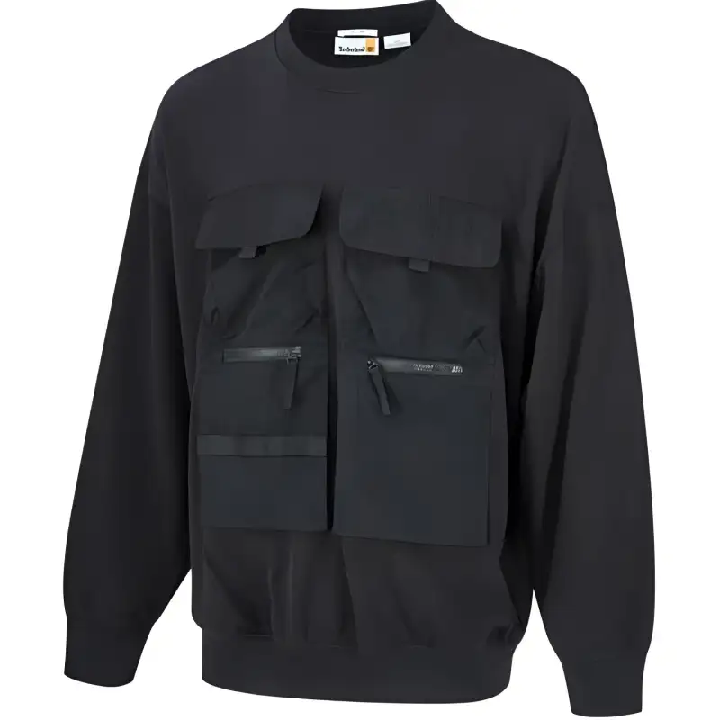 Timberland EDIA UTILITY CREW NECK Sweatshirt Unisex Black