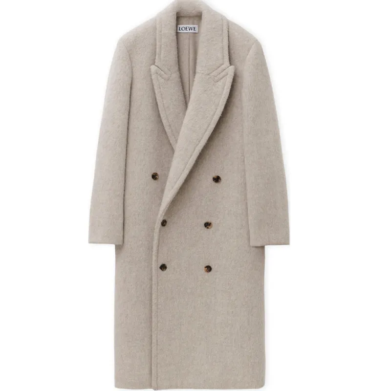 LOEWE FW24 Coat Men's Light Beige