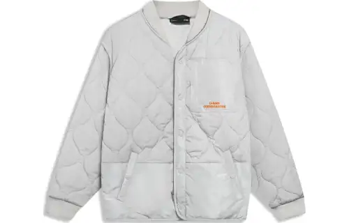 Li Ning Skateboard Puffer Jacket Men's Light Smoke Gray