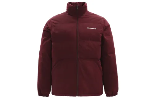Converse Jackets Men's Maroon Stand Collar Moderate Other