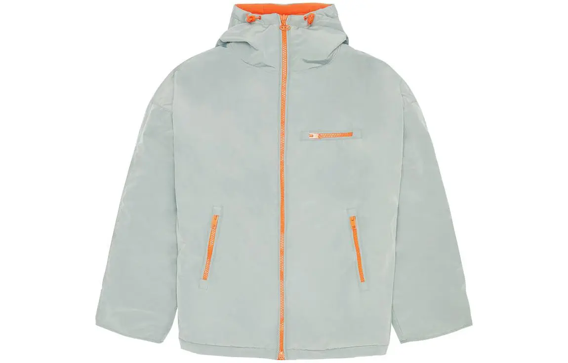 DIESEL Jackets Men's Gray Hooded Moderate Other