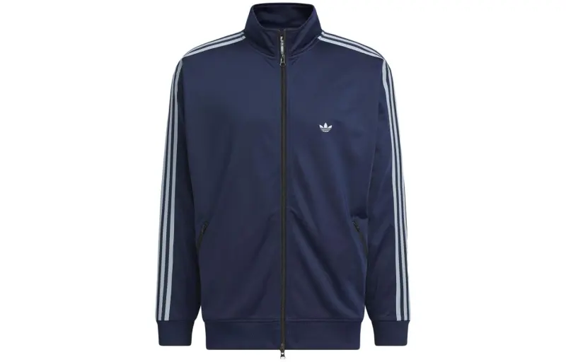 Adidas Originals Jackets Unisex Midnight Indigo Stand Collar Moderate Other