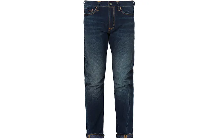 EVISU Slim Fit Pants Jeans Men's Denim Blue