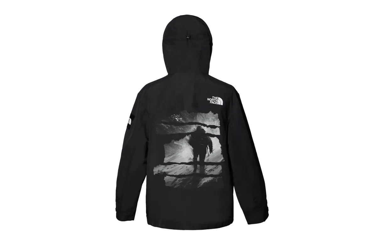 THE NORTH FACE Outdoor Hiking Waterproof And Windproof Windbreaker Jacket Unisex Black