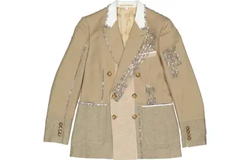 Burberry Jackets Men's Brown Lapel Moderate Other