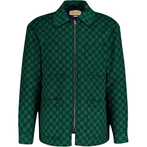 Gucci 2010s monogram wool jacket