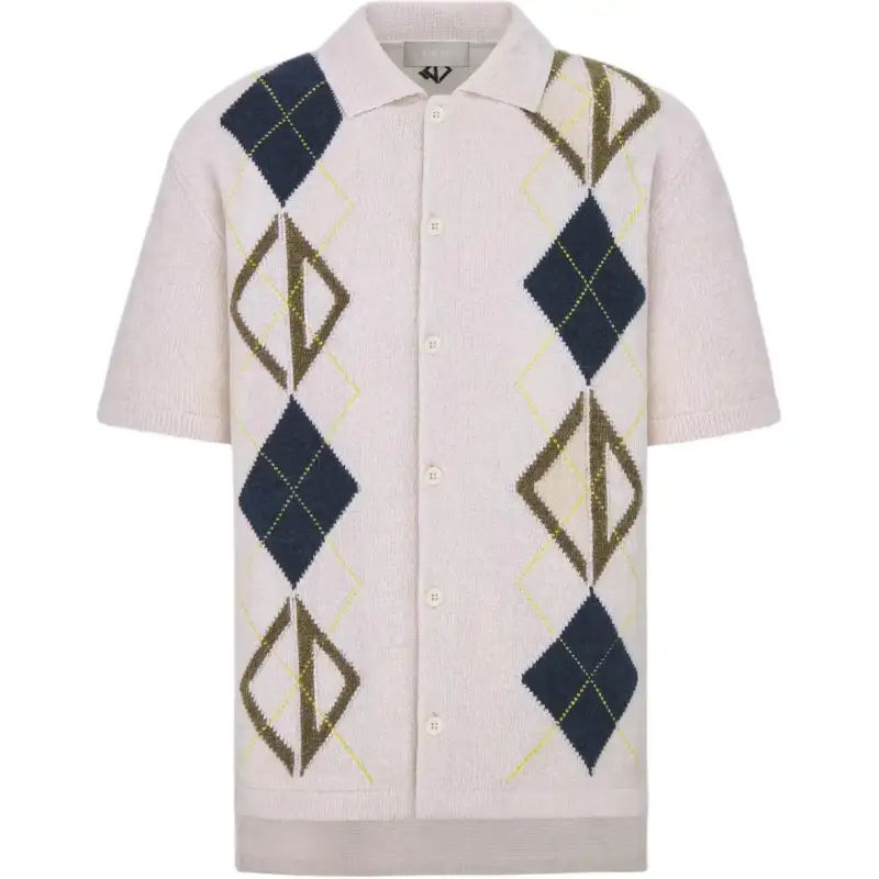 DIOR Shirts Men's White Polo Collar Moderate Other