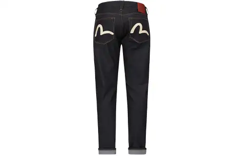 EVISU Jeans Men's Denim Blue Moderate Tapered Pants