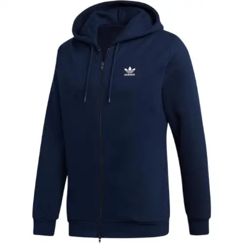 Adidas Originals Originals Trefoil-embroidered full-zip hoodie