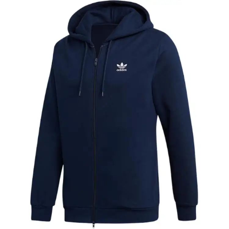 Adidas Originals Originals Trefoil-embroidered full-zip hoodie