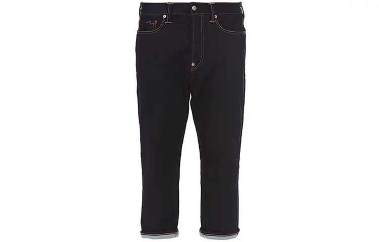 EVISU Tapered Pants Non Stretch Moderate Jeans Men's Denim Blue