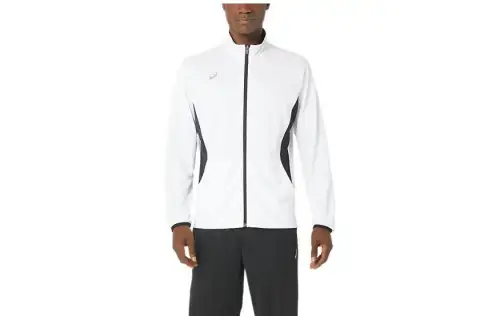 ASICS Dry Training Jackets Men's White Stand Collar Moderate Other