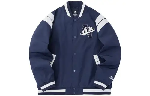 Anta Life Collection Baseball Jacket Unisex Dark Navy Blue