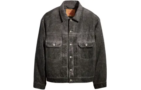 Stussy X Levi's Stussy X Levis Jackets Unisex Black Lapel Moderate Workwear