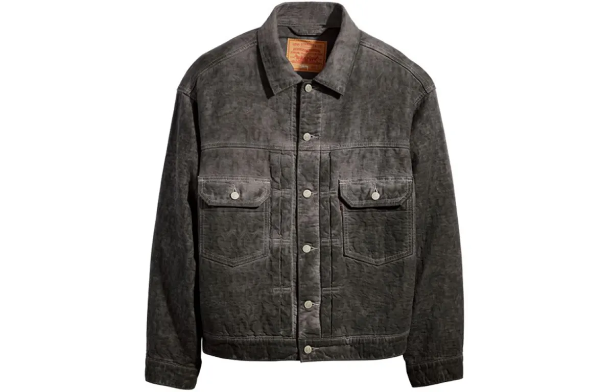 Stussy X Levi's Stussy X Levis Jackets Unisex Black Lapel Moderate Workwear