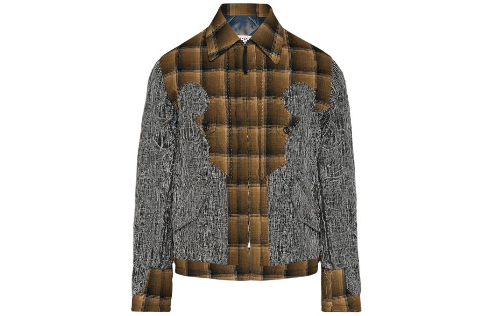 Maison Margiela Pendleton Yoke Jacket Jackets & Coats Men's Khaki