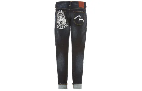 EVISU Jeans Men's Denim Blue Moderate Slim Fit Pants