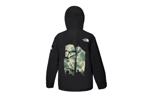 THE NORTH FACE Waterproof And Windproof Windbreaker Jacket Unisex Black
