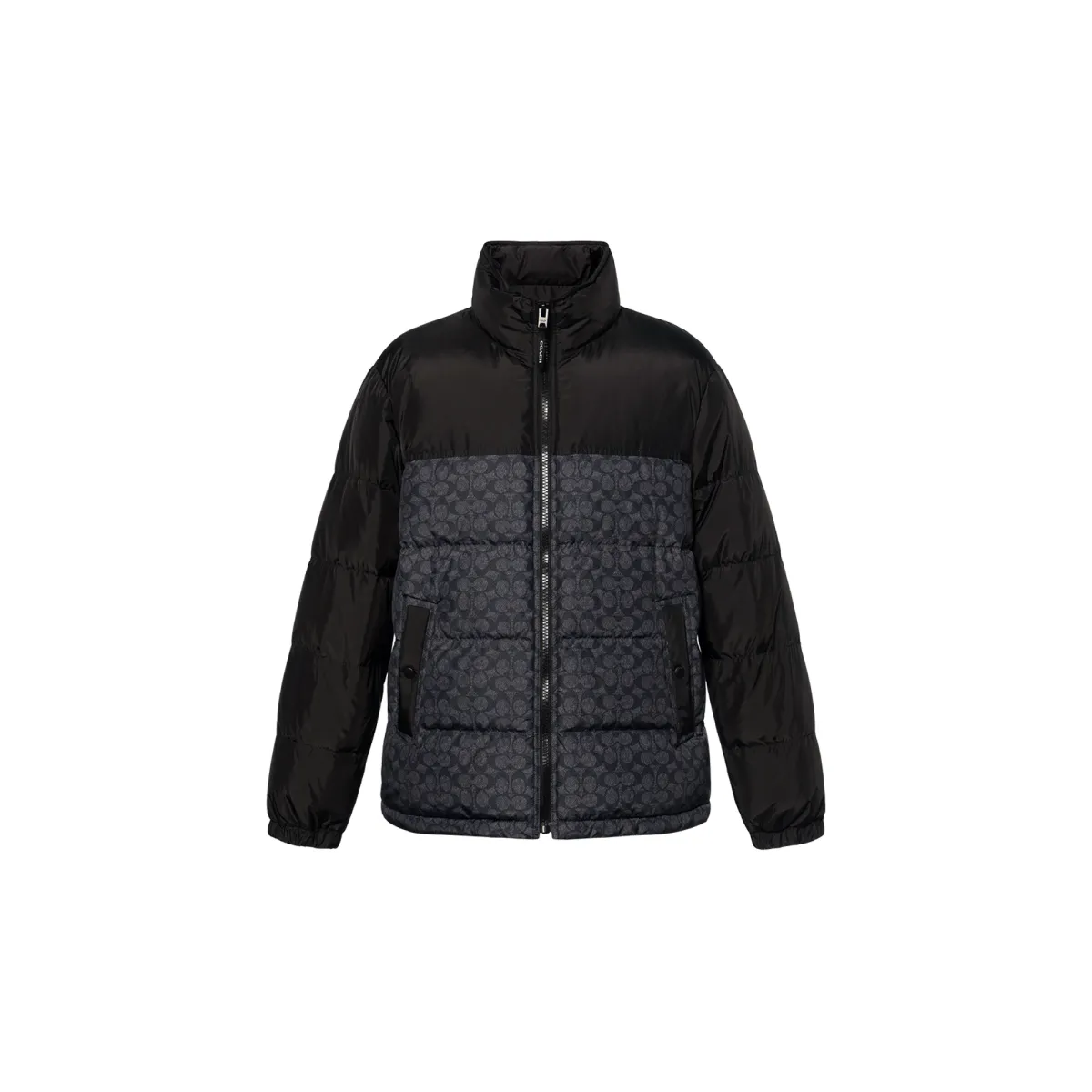 COACH Down Jackets Men's Black Moderate Straight Fit