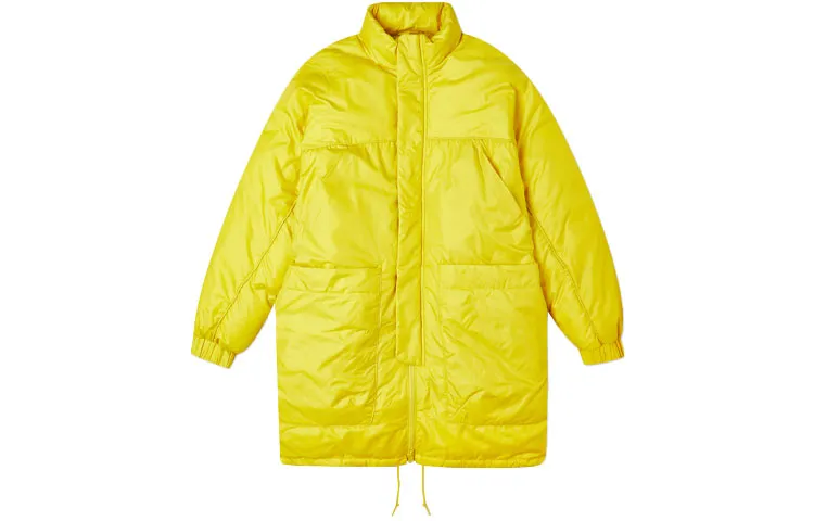 Converse Large Pocket Puffer Jacket Unisex Yellow