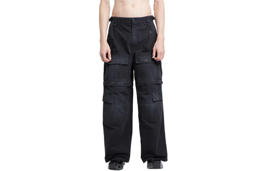Balenciaga Jeans, Loose Fit Men's Black
