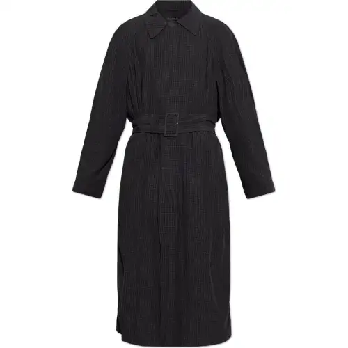 Balenciaga Checkered Belted Coat