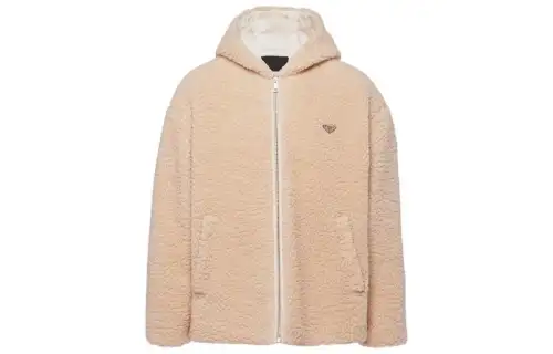 PRADA Triangle-logo Fleece Jacket