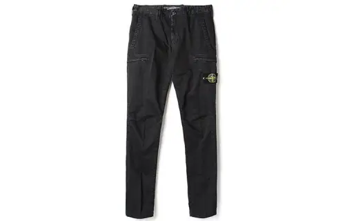 STONE ISLAND Cargo Pants Men's Black Moderate