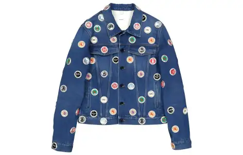 Burberry Bottle Cap Detail Denim Jacket