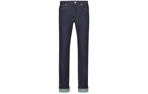 DIOR Quarterly New Products Jeans Men's Blue Moderate Slim Fit Pants
