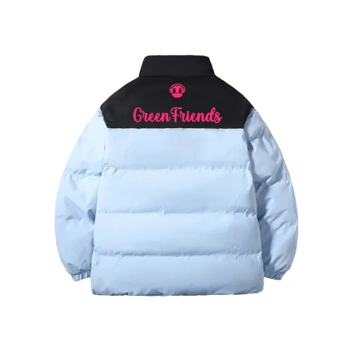 GF Puffer Jackets Unisex Stand Collar Thickened Padded Puffer Jacket