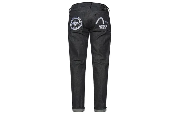 EVISU Slim Fit Pants Jeans Men's Denim Blue