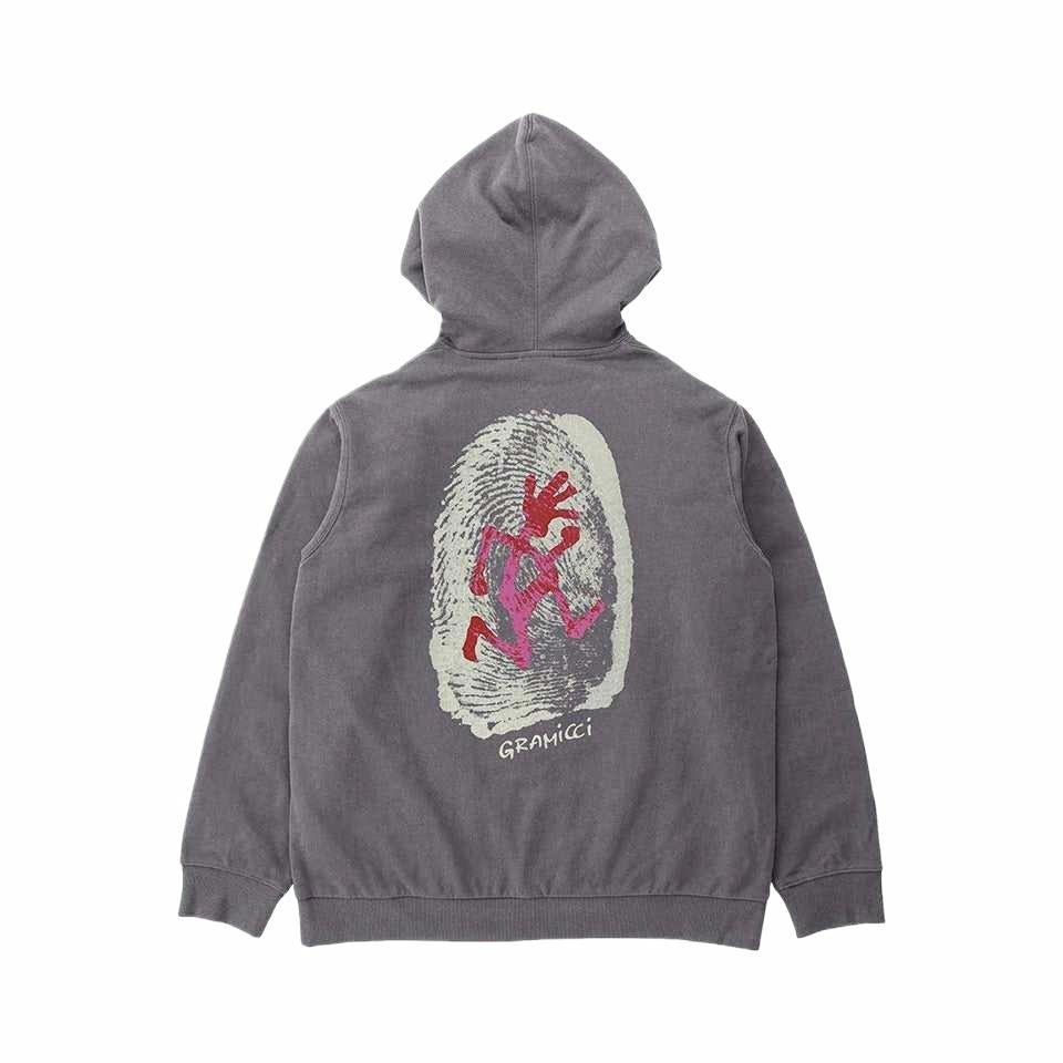 Худи Gramicci Thumbprint Hooded Sweatshirt (серое) — фото 9