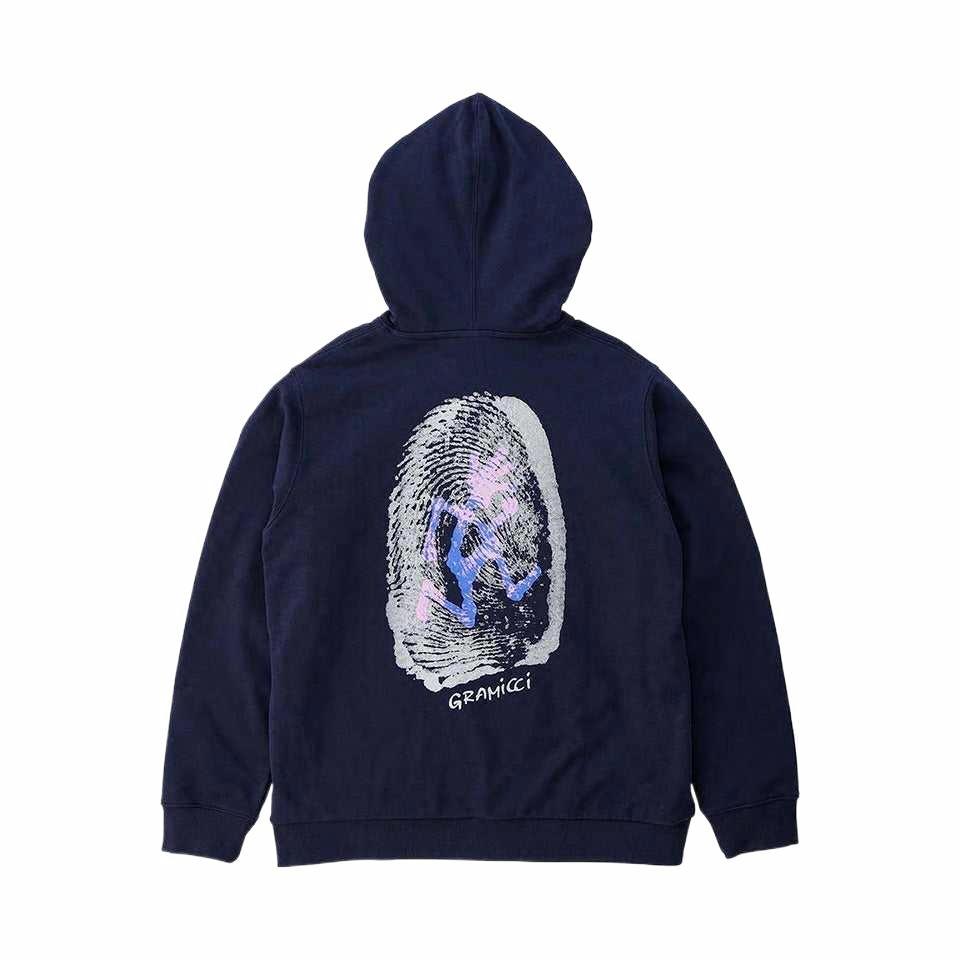 Худи Gramicci Thumbprint Hooded Sweatshirt (серое) — фото 13