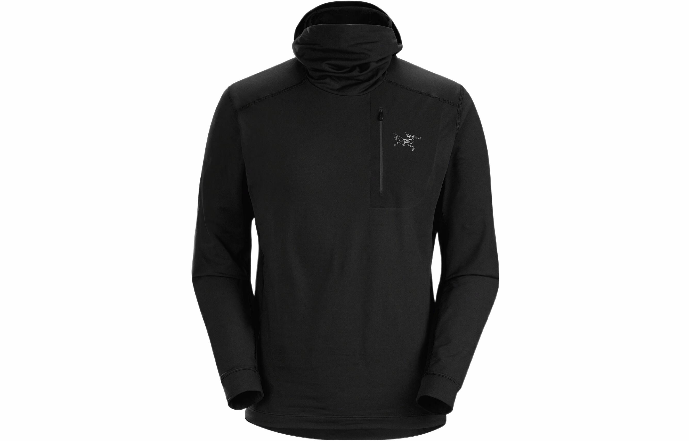 Мужское худи Arcteryx Rho LT Hoody (черное)