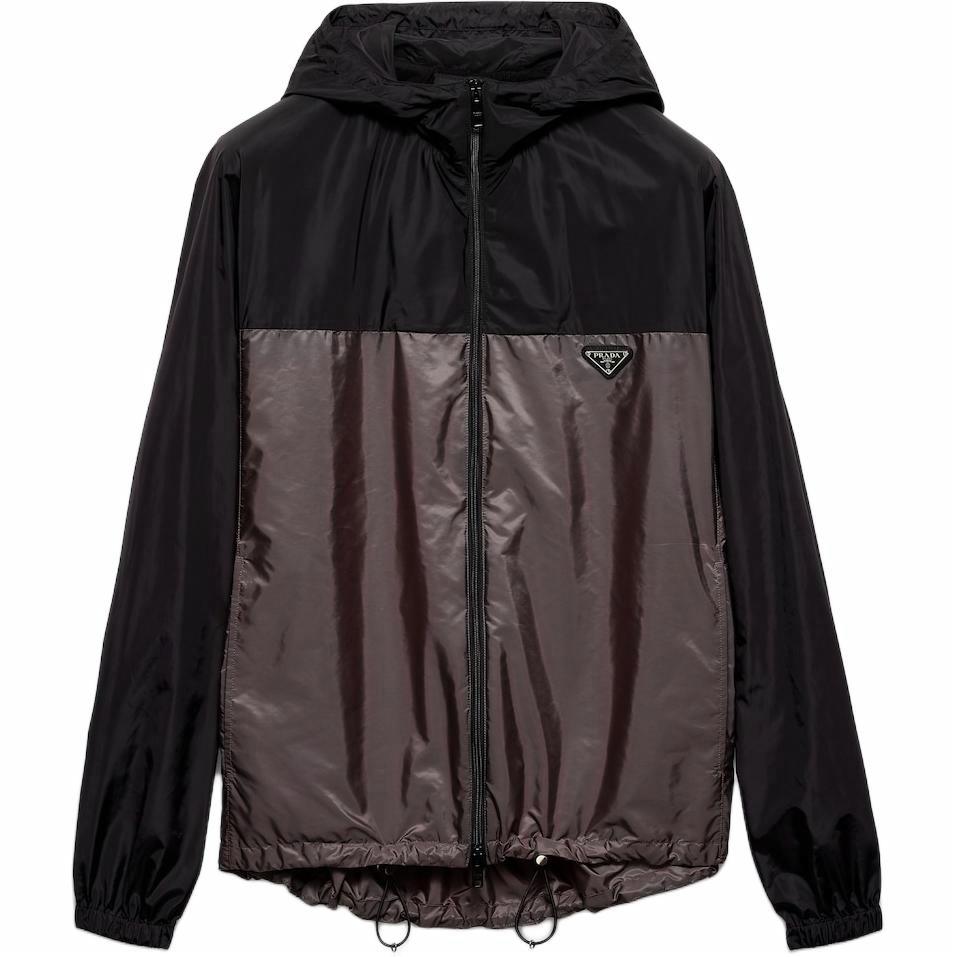 Мужская куртка Prada FW24 Logo (темно-серая)