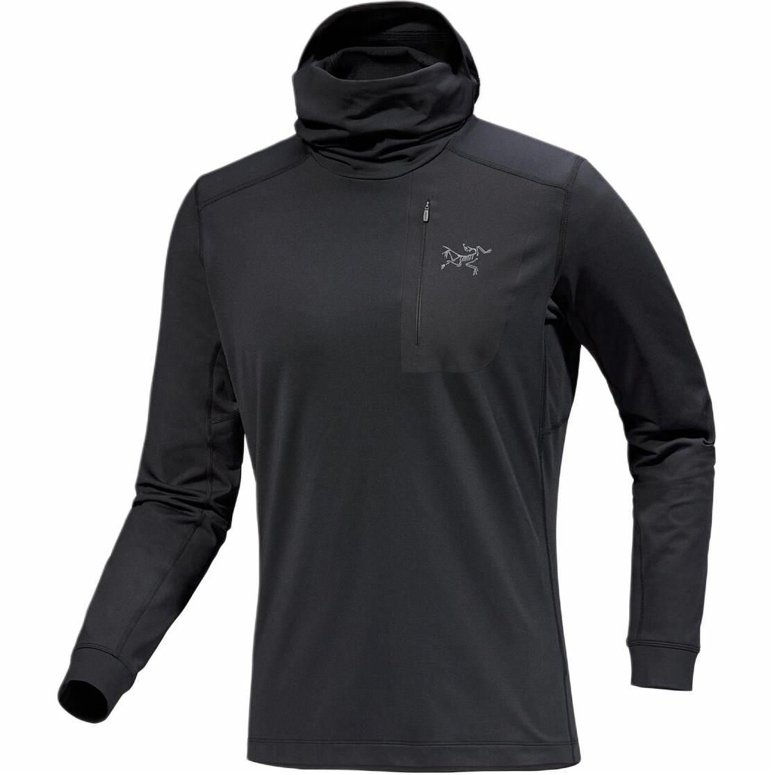 Мужское худи Arcteryx Rho LT (черное)