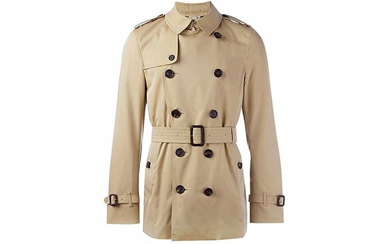 Мужской тренч Burberry (каки) — фото 1