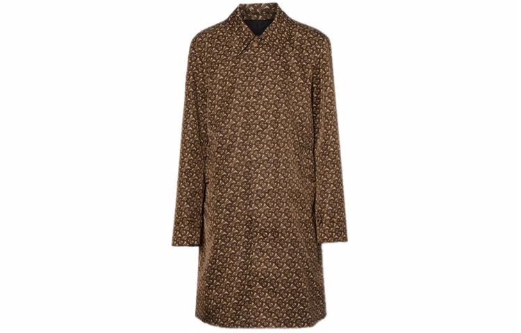 Мужские куртка Burberry (маково-коричневый) — фото 1