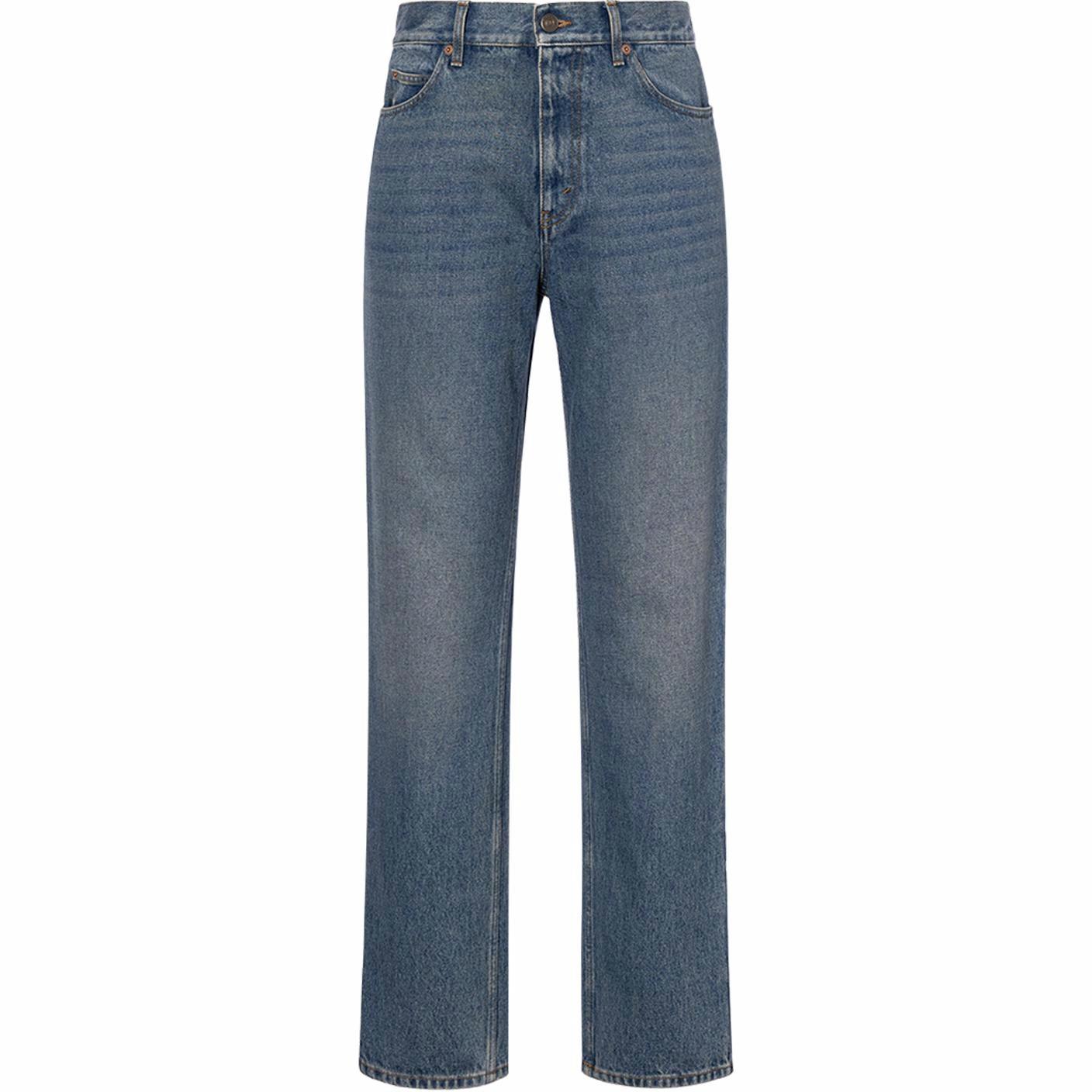Мужские штаны Gucci Tapered Jeans (голубые) — фото 1