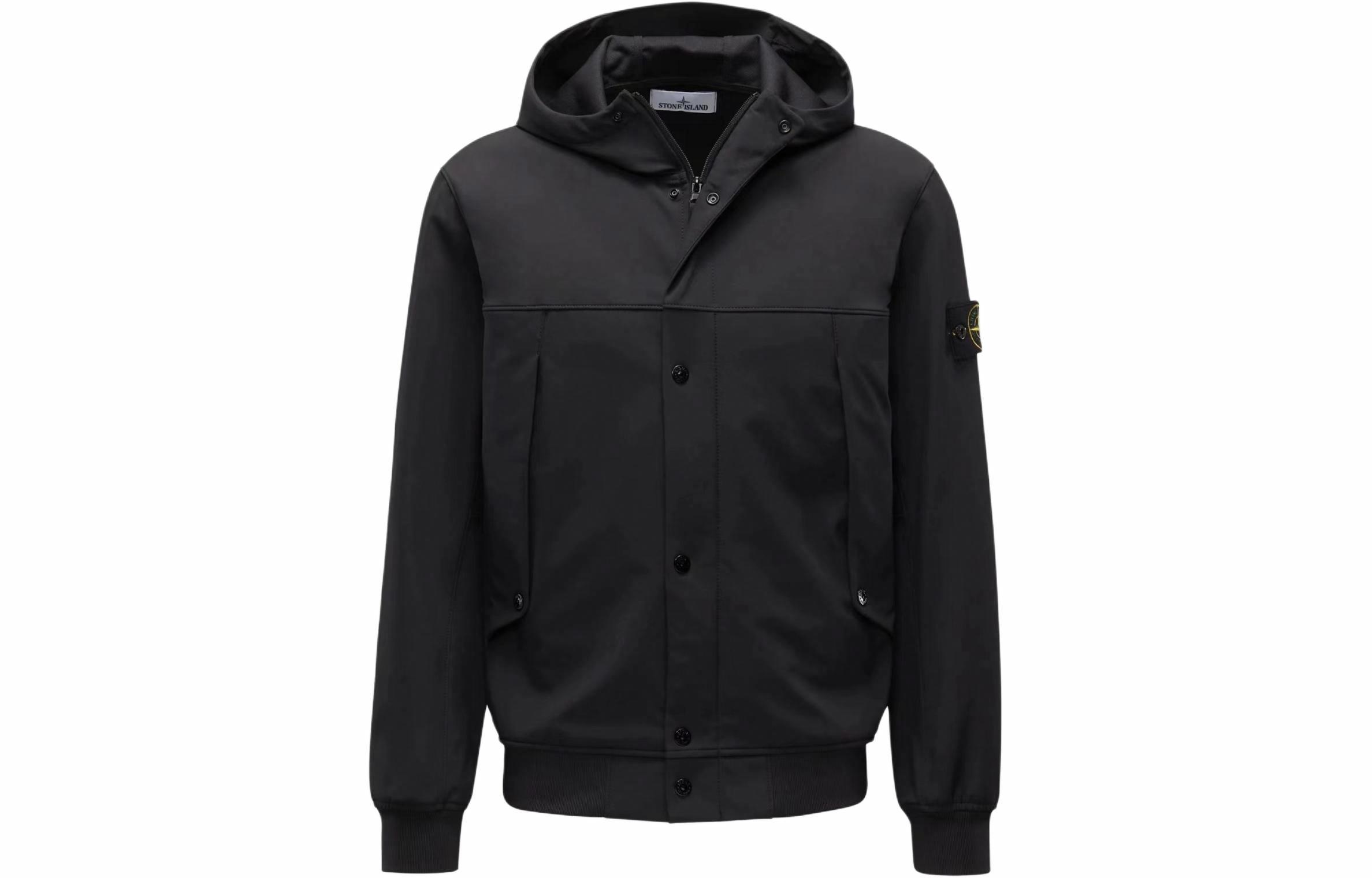 Мужская куртка STONE ISLAND SOFT SHELL (черная)