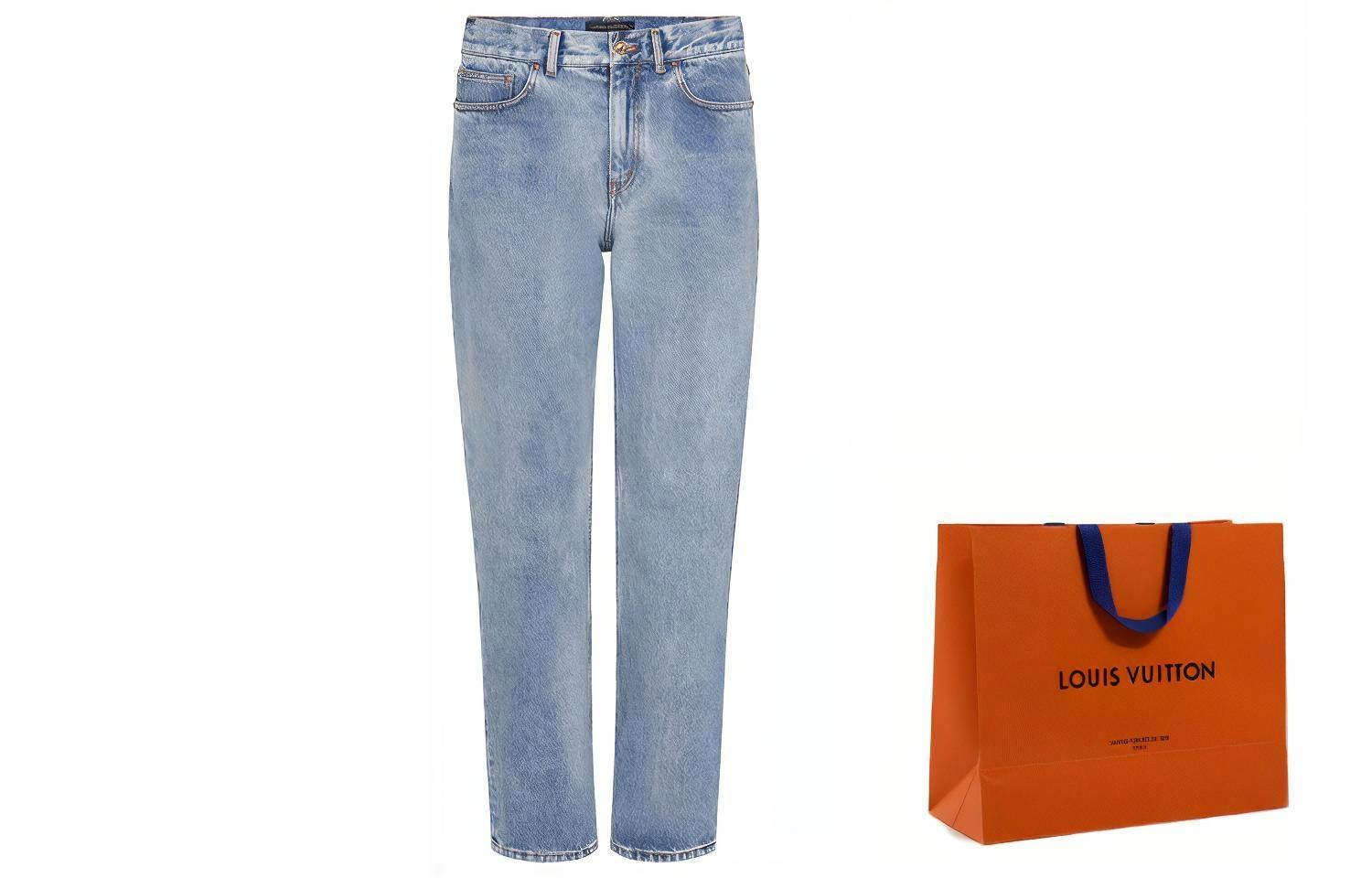 Мужские джинсы Louis Vuitton Denim Pants (синие)