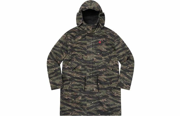 Куртка Supreme SS21 Week1 Hooded Facemask Parka (черная) — фото 5
