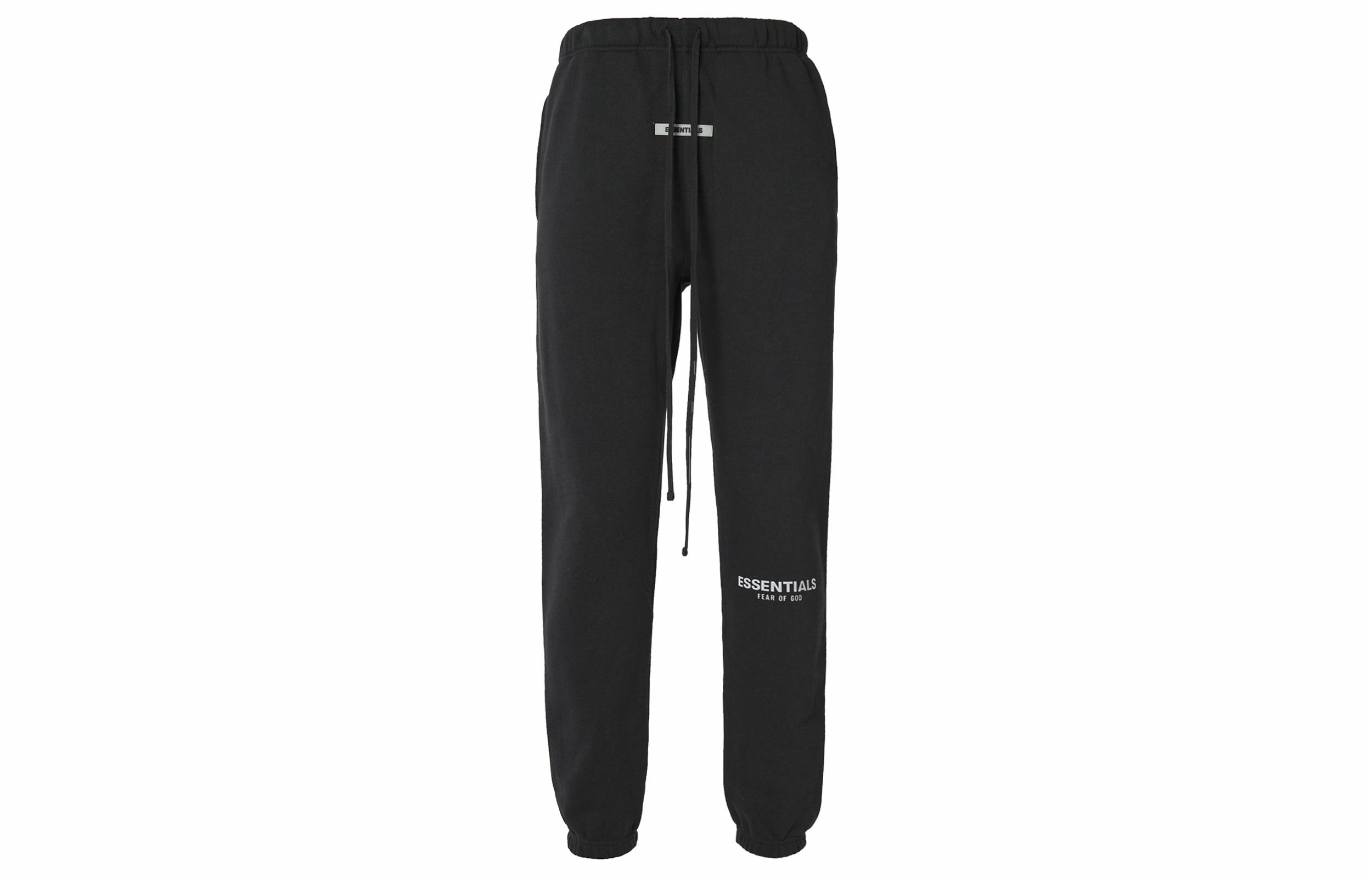 Мужские штаны Fear of God Essentials FW19 Sweatpants (черные) — фото 1