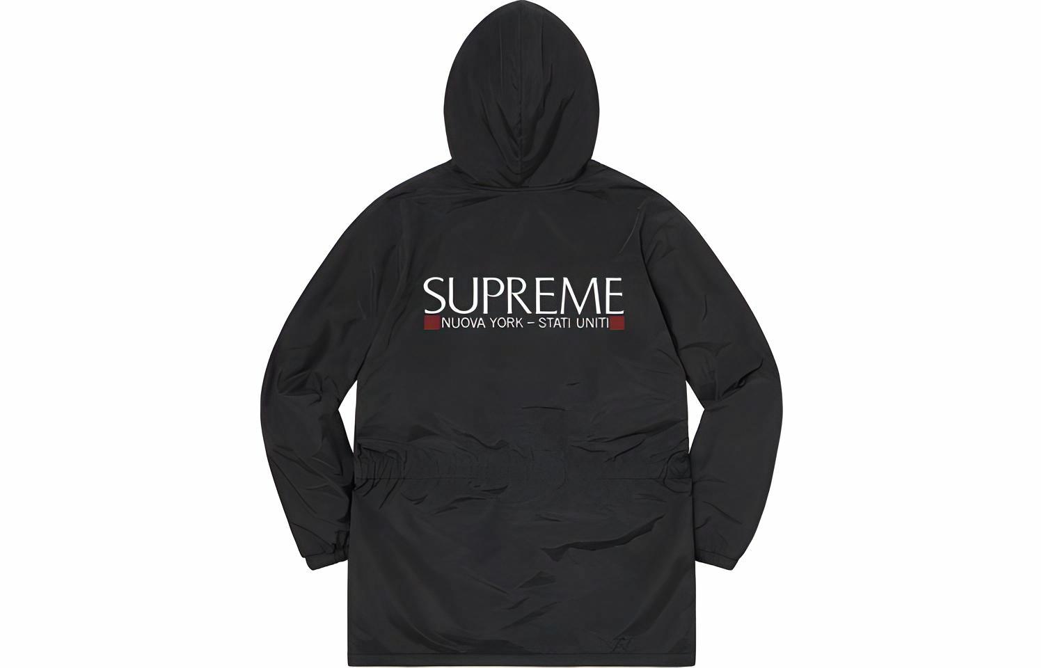 Парка Supreme Polartec Lined Sideline (черная) — фото 9