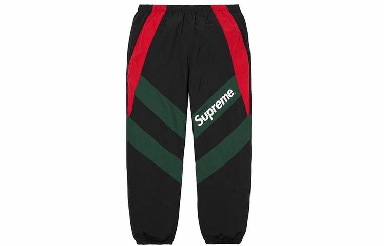 Штаны Supreme SS20 Week 1 Paneled Track Pant (черные) — фото 1
