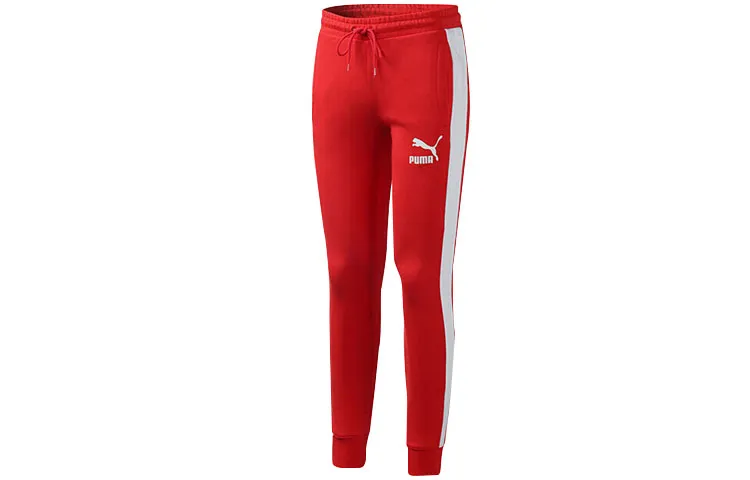PUMA Knitted Sweatpants Men's Red