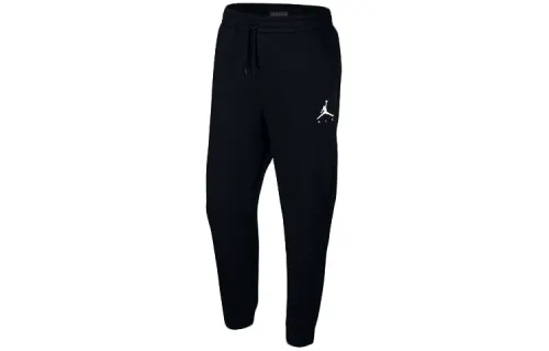 Jordan Jumpman Knitted Sweatpants Men's Black Moderate Straight Fit Pants